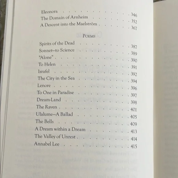 Edgar Allan Poe Black and White Book - Picture 3 of 4